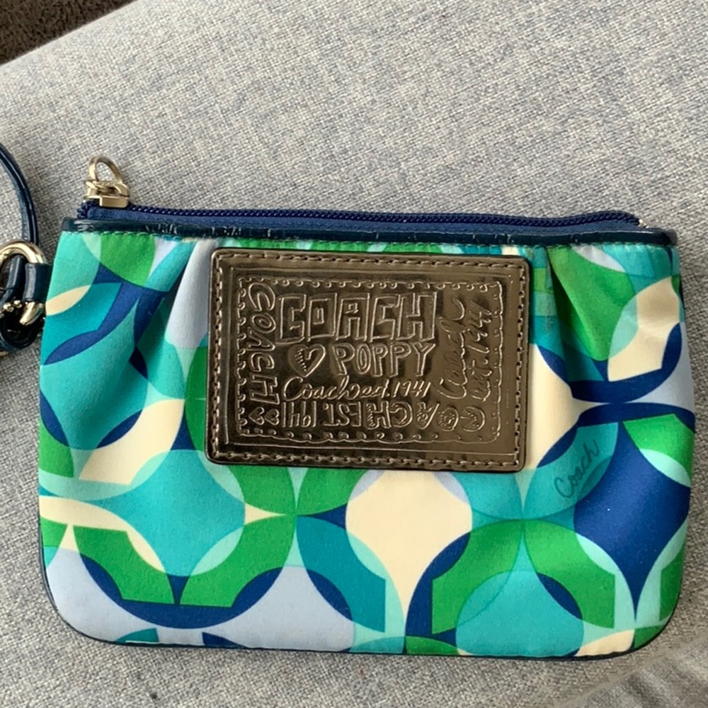 Coach Poppy Multicolor Wristlet